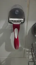 1PC maquinilla de afeitar de plastico colgando Rack claro estante de almacenamiento de baño producto titular de maquinilla de afeitar de la succión de la Copa estante organizador