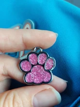 Pendant Pet-Accessories Engraved Dog-Cat-Tags Name-Collar Dog Puppy Paw Personalized