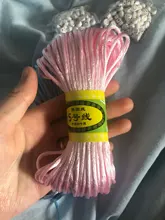 Cordón de nailon de 20 metros y 2MM, hilo de cuerda suave de satén chino, macramé, lazo, pulsera trenzada, borlas, hilo para ABALORIOS