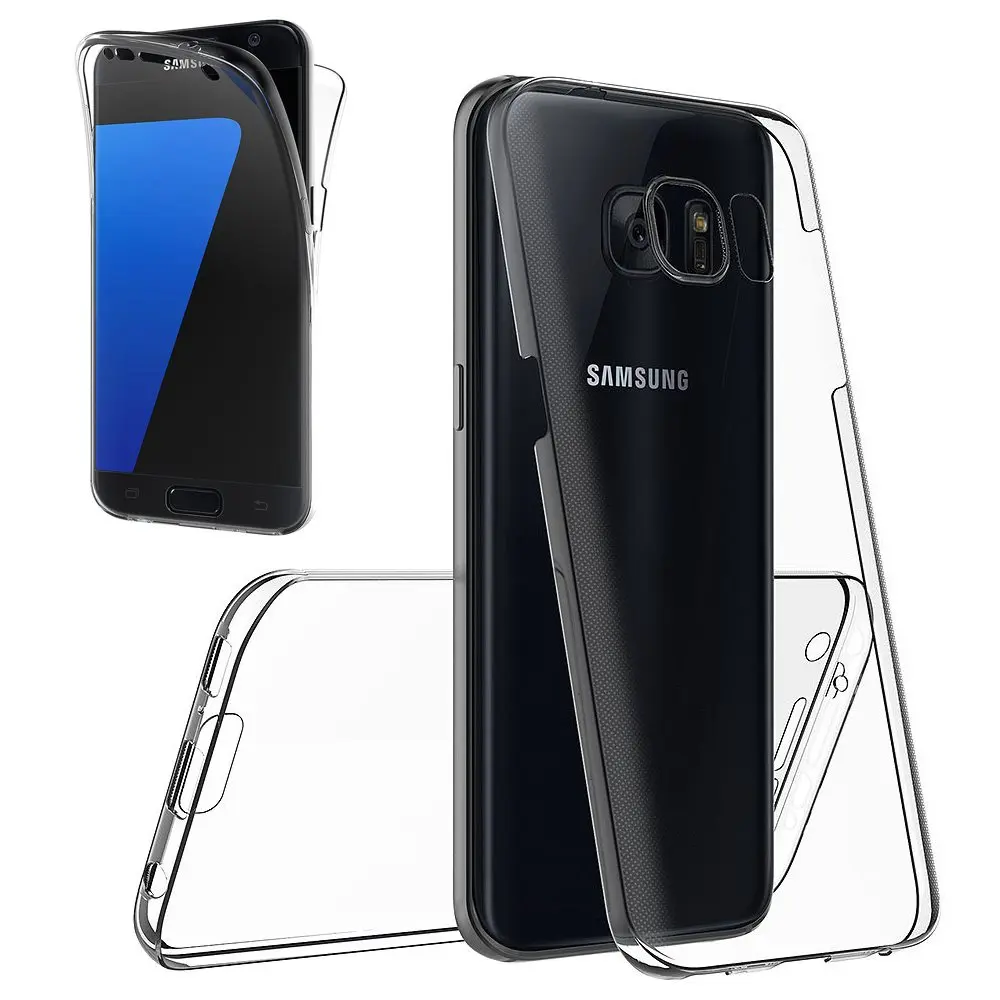 Samsung Galaxy S7 силиконовый защитный чехол 360 полная Защита силиконовый чехол