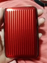 Nuevo Metal tarjeta de crédito nombre de la tarjeta de identificación titular de la caja de la cartera Mini antimagnético resistente al agua titular de las tarjetas de aluminio