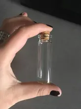 Clear Vials Glass-Bottles Cork Gifts Empty Wedding Small Home-Decoration for Holiday