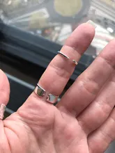 Anillos de plata de ley 925 sencillos y creativos, joyería no alérgica, con carácter redondo, moda Popular, anillos de apertura SR209