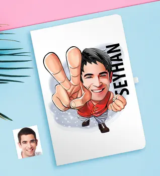 

Personalized Mr Caricature Of White notebook-33