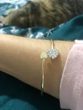 Pulsera ajustable con doble lazo de corazón para Mujer, brazalete con apertura de cristal, joyería, 7g, 2020