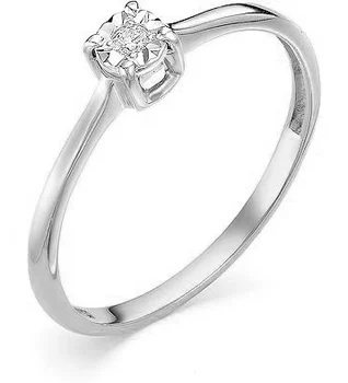 

Master brilliant ring with 1 white gold diamond