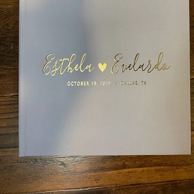Dusty Blue уникальные свадебные гостевые книги, фотоальбом baby shower, подарок для свадебного душа, гостевая книга из золотой фольги, доступные цвета