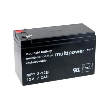 

Powery battery lead (multipower) MP7,2-12B VdS compatible with YUASA model NP7-12L