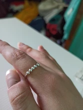 Flyleaf-Anillos abiertos con cuentas de 100% Plata de Ley 925 para mujer, joyería de moda de estilo Simple INS, nueva tendencia, 2018