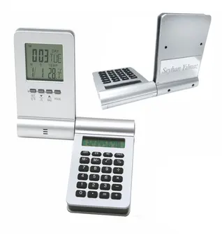 

Personalized 5503 Gray Calculator Machine Table Clock