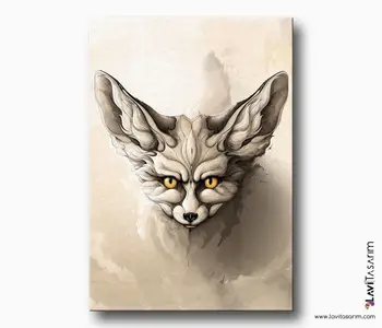

Desert Fox Canvas Painting-Home Picture Frames Wall Photo Frame Wooden Canvas Frame