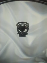 Anillo de circonia cúbica con forma de corazón negro para parejas, sortija, Zirconia, circonita, zirconita, zirconita, circón, estilo romántico, Popular, aniversario de boda