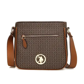 

FLO 3113 Brown Women Messenger Bag U.S. POLO ASSN.