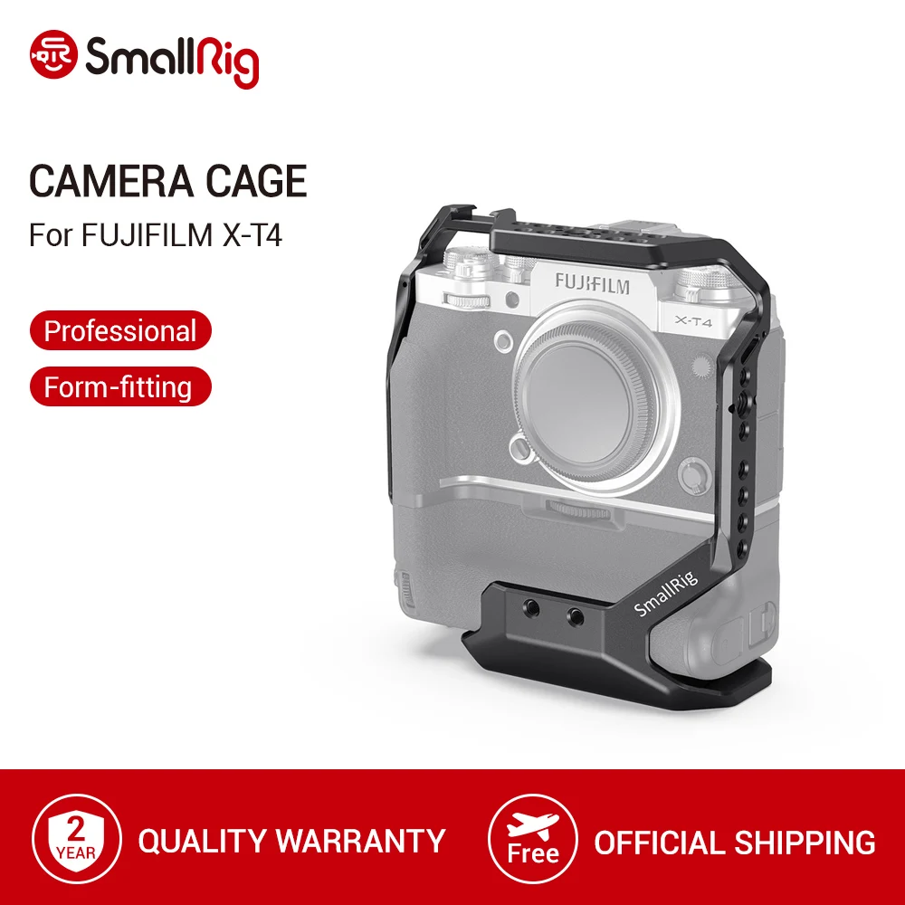 Клетка SmallRig для фотоаппарата FUJIFILM X T4 с вертикальной ручкой аккумулятора