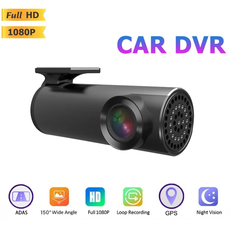 Full HD 1080P Car Dash Cam Wide Angle Video Recorder Night Vision Camera with ADAS GPS Android USB Hidden DVR Dashcam | Автомобили и