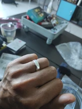 Anillo de boda Plata de Ley 925 100% auténtica estilo coreano para hombre y mujer, joyería fina
