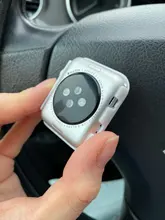 Para carcasa de reloj Apple 44mm 40mm iWatch 42mm 38mm parachoques de templado de vidrio de 44 42 38 42mm reloj de apple 4 4 5 SE 6