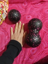 Pelota de miofascia EPP Lacrosse, Bola de masaje de cacahuete de alta densidad, ligera, Fitness, ejercicio, Fascia, alivia el dolor, Yoga