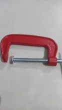 Iron Metal-Clamping Woodwork Adjust 25mm-100mm Heavy-Duty for Pads Soft-Jaw Red 1/3inch-c/W