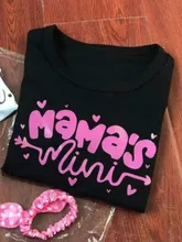 Camisetas familiares a juego para mamá y yo, ropa para bebé, niña e hija, trajes para niño, mamá, Día de San Valentín