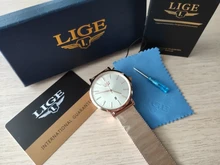 LIGE-Reloj de pulsera de acero inoxidable para Mujer, accesorio de lujo, resistente al agua, informal, de cuarzo
