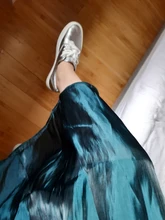 Faldas Maxi-Skirt Satin Korean Women Summer Ladies Spring Midi Elegant High-Waist Saia