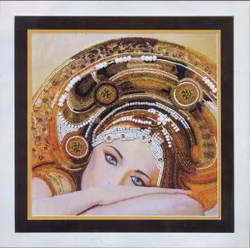 

B-669 set for embroidery with beads "Amber Day", 27*27 cm