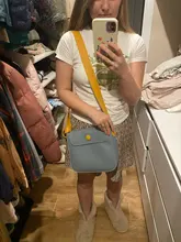 Mujeres hombro bolso de imitación de cuero de las señoras de moda Diagonal bolso ligero jovencita diaria bandolera verde bolsas estilo Simple
