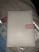 Carpeta de archivos recargable para Notebook, funda para Bloc de notas, carpeta de cuero, suministros de oficina, novedad