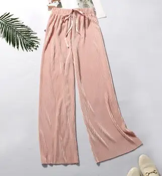 

GIL1495 Summer Wide Leg Pants For Women Casual Elastic High Waist m002 New Fashion Loose