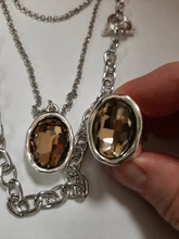 Anslow de joyería de moda de calidad superior Retro Oval grande anillo de dedo de cristal para las mujeres parejas de mujeres regalo de día de San Valentín LOW0041AR