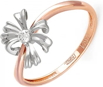 

Kabarovsky ring with 1 red gold diamond