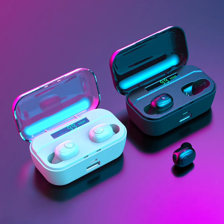 30 шт. G6S TWS Bluetooth наушники 8D стерео беспроводные Игровые наушники водонепроницаемый гарнитура светодиодный дисплей 3500 мАч зарядная коробка