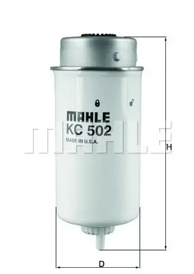 Фильтр топливный FORD TRANSIT 2.0/2.4 DI-06 MAHLE KNECHT KC502