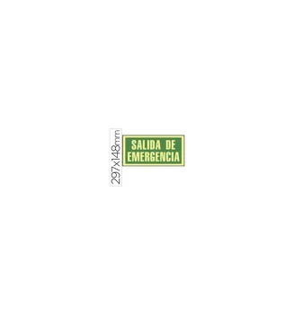 

SYSSA pictogram emergency output signal in PVC photoluminescent 297X148 MM