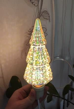 Lamp Light-Bulb Fireworks 3d-Decoration Edison Christmas-Tree Star Novelty Vintage E27 6w