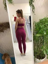 Gym Leggings Sportswear Yoga-Set Fitness-Clothing Seamless Push-Up Women 24-Color Padded