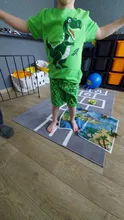 Conjunto de pijama de verano para niños, ropa de dormir de algodón de manga corta con diseño de dinosaurio, para niños de 2 a 7 años