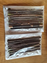 Hierba gatera Natural palo gato de limpieza de dientes Molar dientes con Silvervine Actinidia de palillos de gato para aperitivo Gato de limpieza