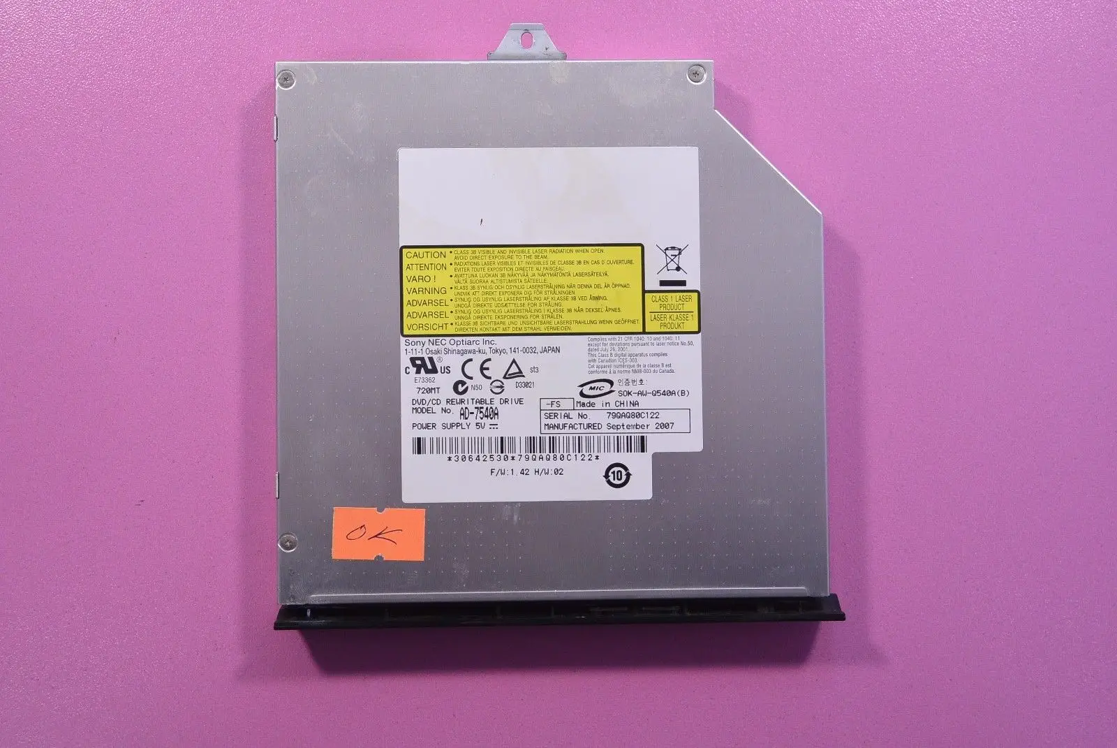 Fujitsu Siemens Amilo Pa2548 A1655 PS1538 DVD привод с панелькой AD-7540 | Компьютеры и офис