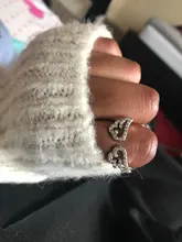 Color plata alas de Ángel anillo ajustable Micro Pave Zircon anillos para articulaciones para mujeres de moda anillos de apertura joyería de mujer regalo de amante