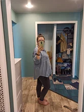 KPYTOMOA-blusas holgadas asimétricas de manga larga para mujer, camisas de pana con bolsillos de gran tamaño a la moda, Tops Chic para mujer 2020