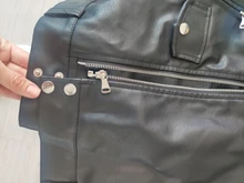 Women's Wild-Jacket Turn-Down-Collar Spring Zipper Black Fashion EAM High-Quality Loose