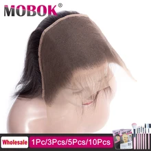 13x6 с закрытием глубокий часть синтетические волосы прямые бразильские Реми человеческие волосы фронтальной предварительно вырезанные часть в Бразилию