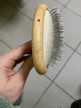 Slicker Brush Pet-Grooming-Comb Wooden Loose-Hair Removing-Mats Hair-Dogs Tangles And