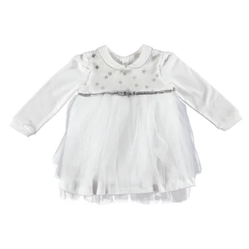 

ebebek Mymio Star Baby Girl Velvet Peter Pan Collar Dress Bodysuit