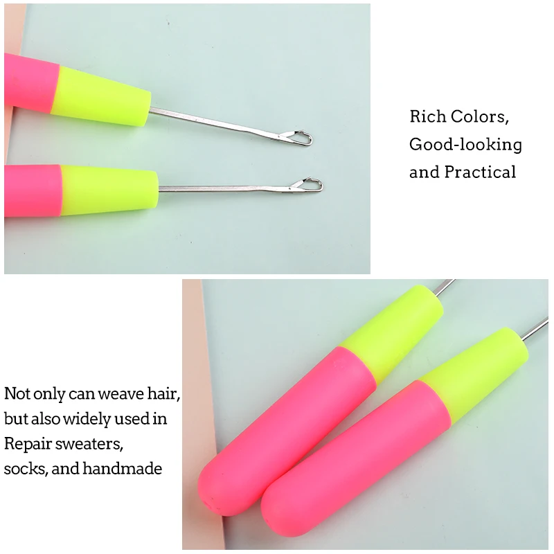 Wig Accessories Hook Needle Latch Crochet Hook Hair Weave Crochet Needle  Wigs Knitting Hair Extensions Tools Styling Carpets Repair Tools Braid Craft