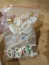 Bird Parrot Toys Ladders Cockatiels Wooden Climbing Cage-Supplies Perches Hanging-Swing-Hammock