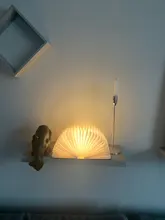 Table-Lamp Desk Led-Book Night-Light Wooden Magnetic Home-Decoration Foldable Creative