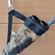 Soporte para aljaba de flecha, bolsa de tela Oxford, 2 puntos, un solo hombro, para tiro con arco, caza, tiro con arco, 45x8,5 cm